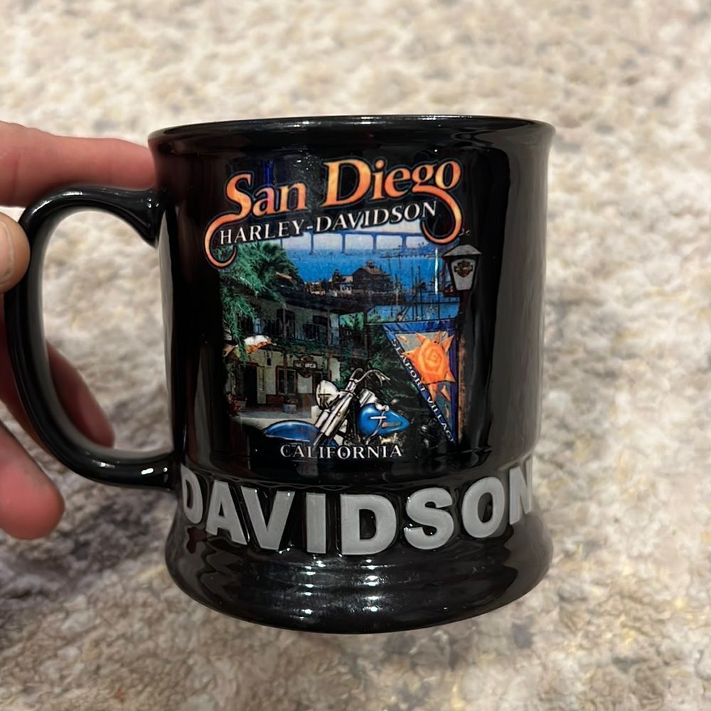 Harley Davidson San Diego California Official Licensed Product‎ Black Coffee Mug